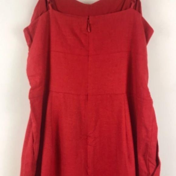 NWT Farm Rio Cherry red cropped jumpsuit Size XS - Picture 7 of 14